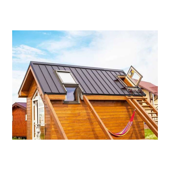 Фальцевая кровля Кликфальц mini Grand Line 0,5 Velur X RAL 7016 Антрацитово-Серый